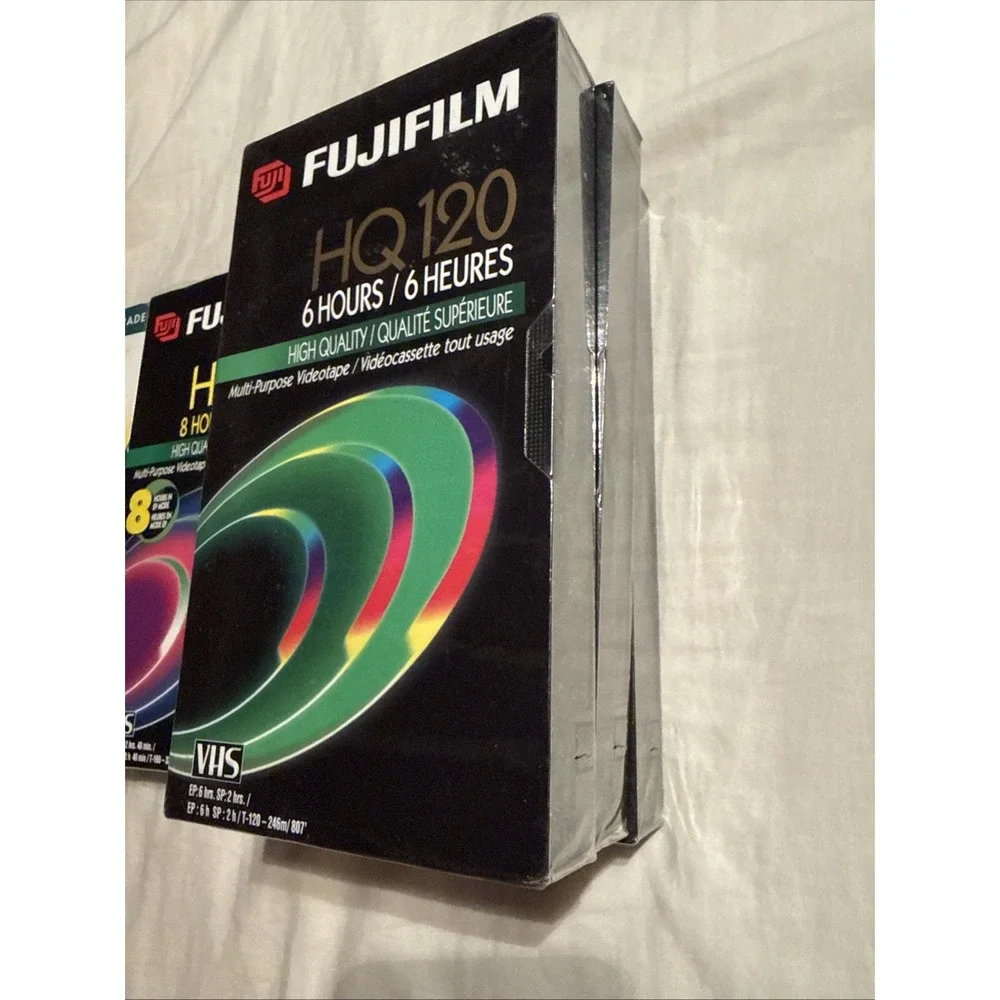 Five Pack Variety Brand New Sealed Vhs Tapes Blank Fujifilm Rca
